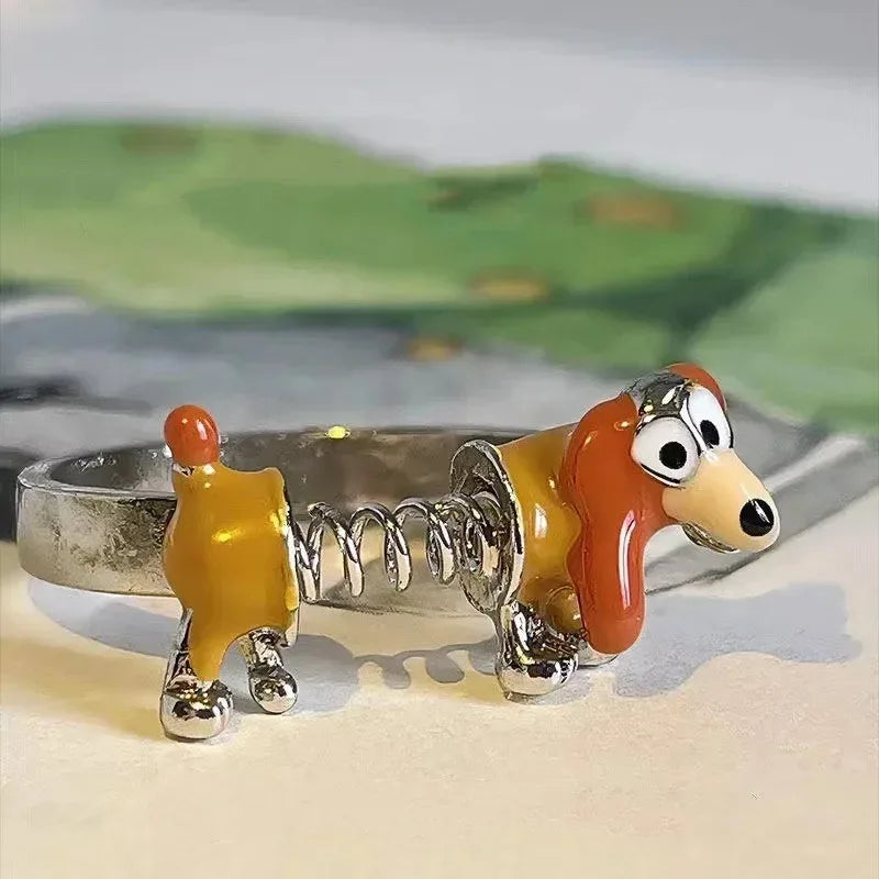 Dachshund Adjustable Ring™ | Cute Sausage Dog Couple & Friendship Jewelry