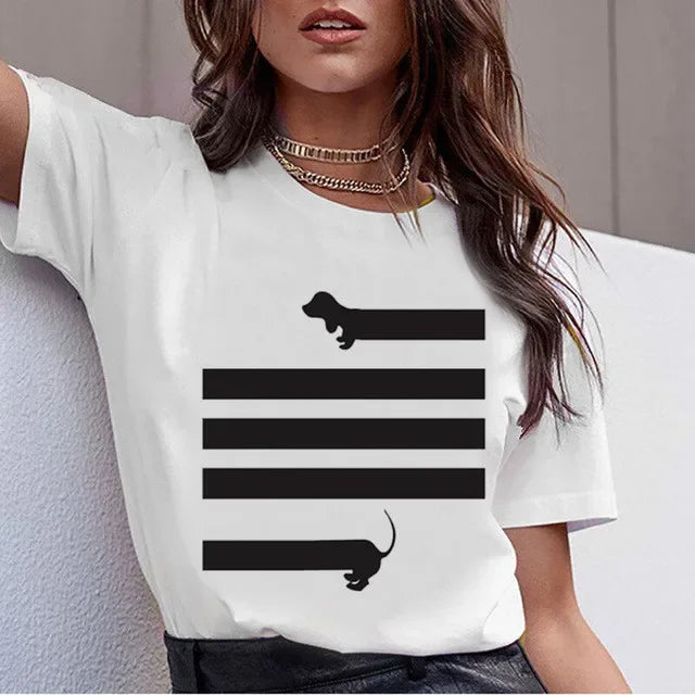 Dachshund Cute Tee™ | Kawaii Sausage Dog T-Shirt for Women