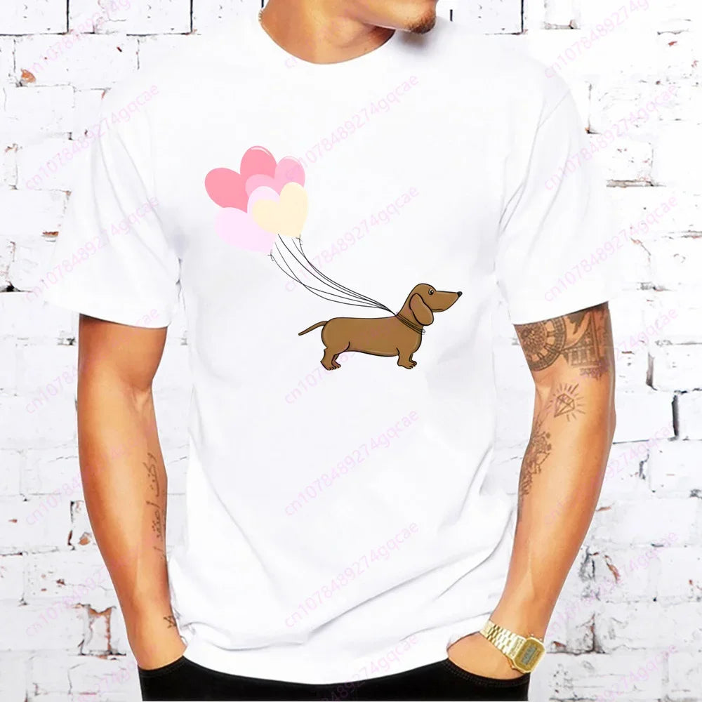 Dachshund Men’s Casual Tee™ | Funny Sausage Dog Printed T-Shirt