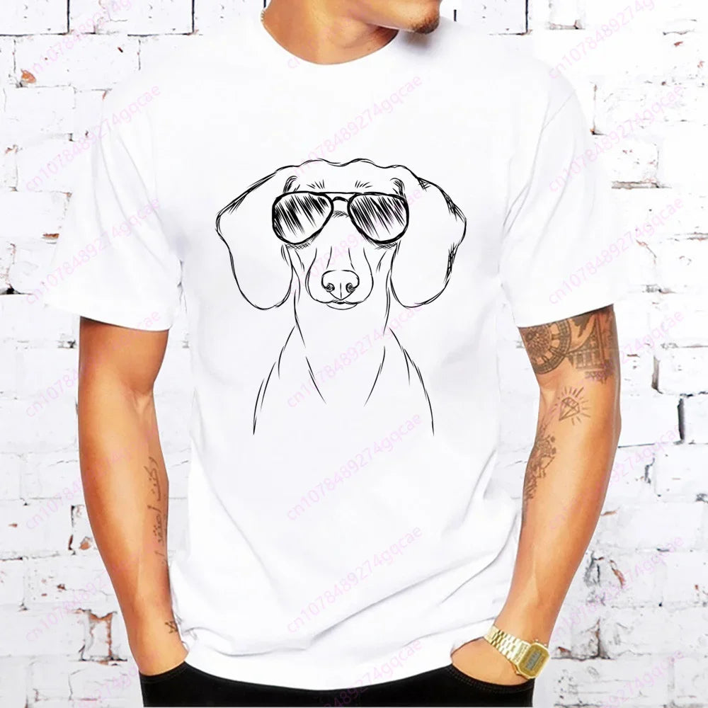 Dachshund Men’s Casual Tee™ | Funny Sausage Dog Printed T-Shirt