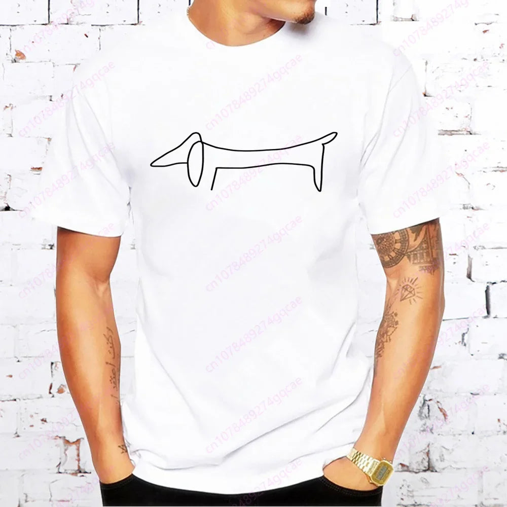 Dachshund Men’s Casual Tee™ | Funny Sausage Dog Printed T-Shirt