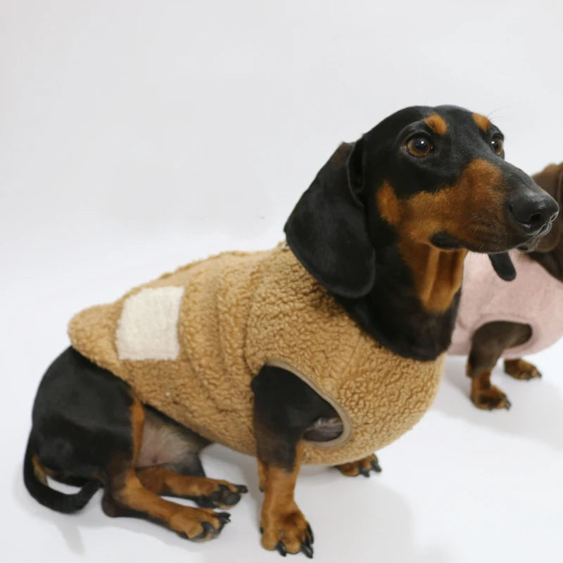 Dachshund Fleece Dog Hoodie – Warm Winter Sweatshirt