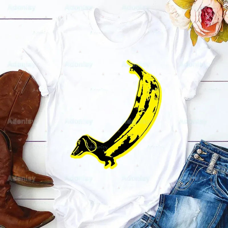 Funny Dachshund Graphic T-Shirt for Women | Soft Casual Tee for Dachshund Lovers