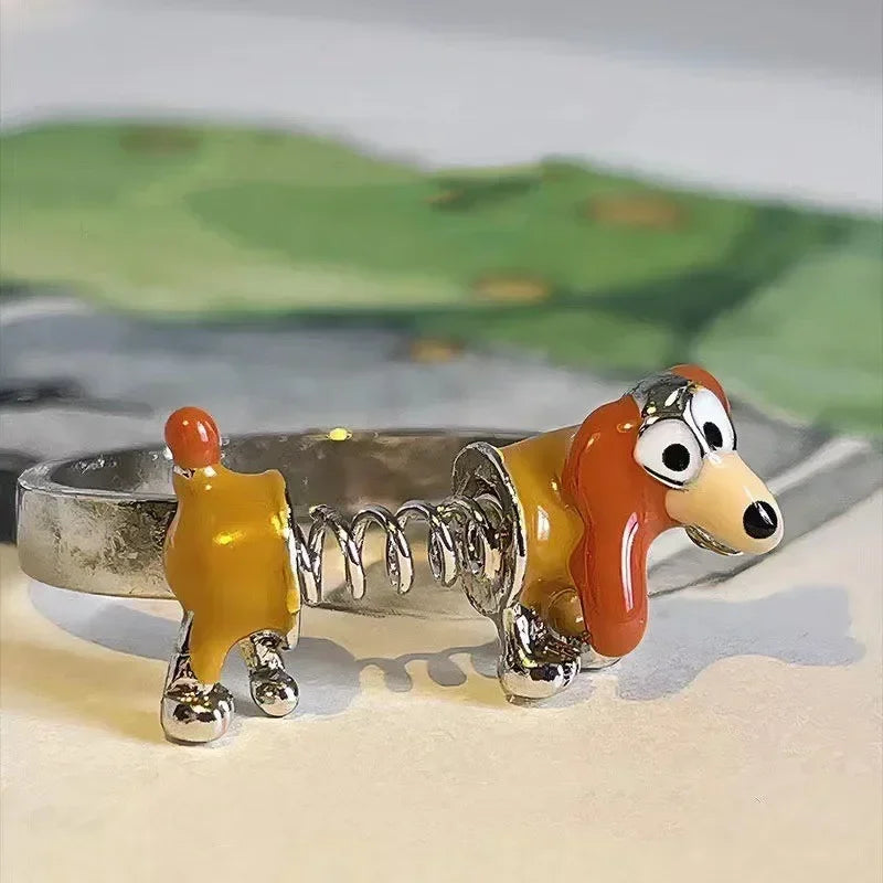 Dachshund Adjustable Ring™ | Cute Sausage Dog Couple & Friendship Jewelry