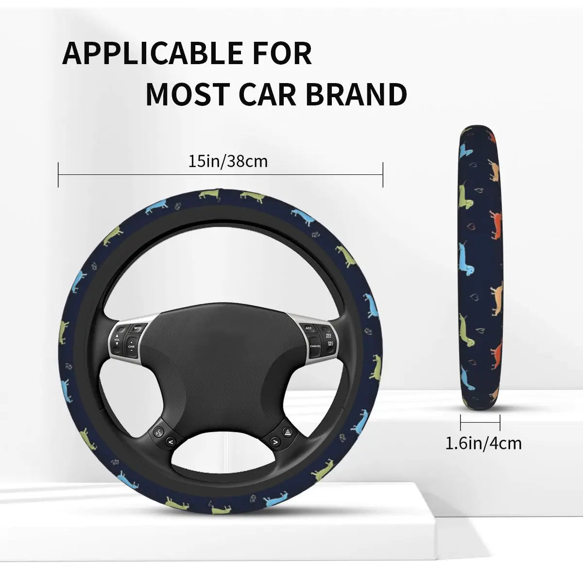 Dachshund Steering Wheel Cover™ | The Perfect Car Accessory for Sausage Dog Lovers