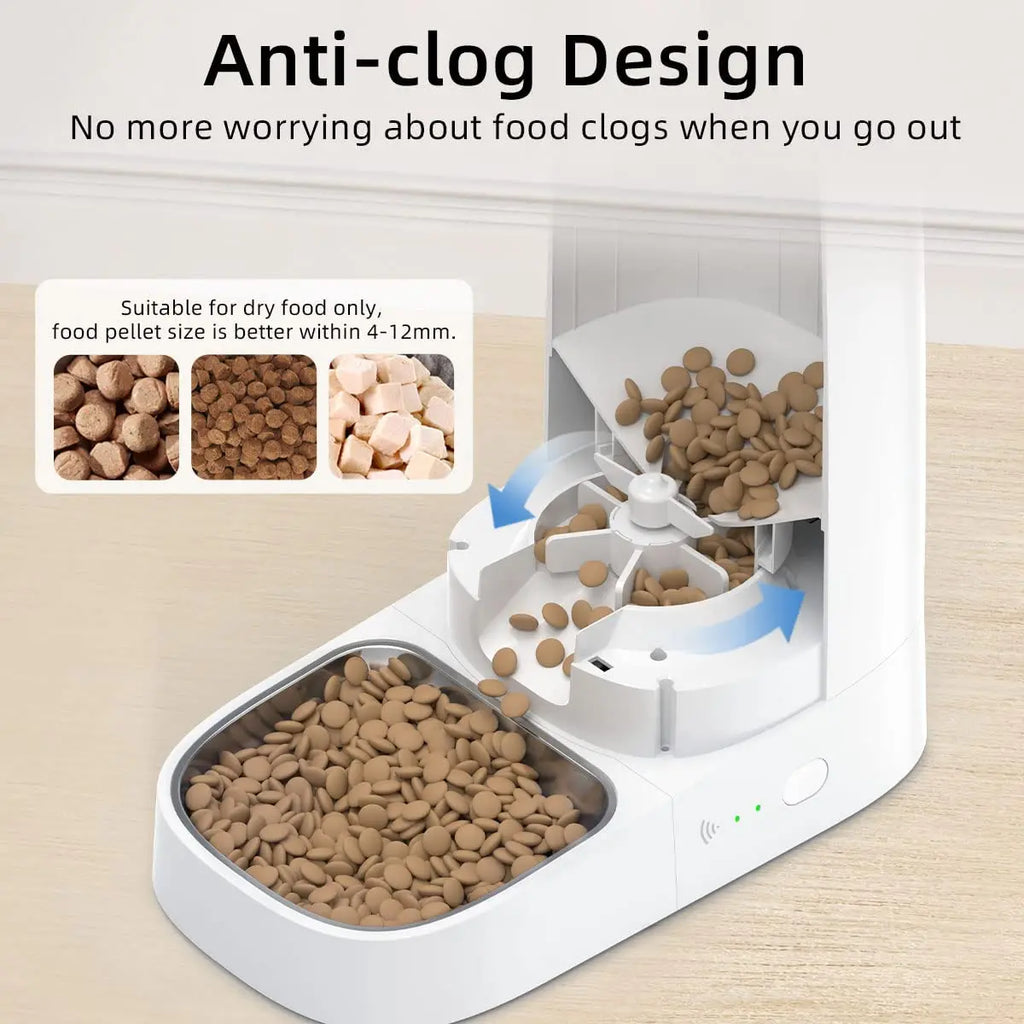 Smart WiFi Automatic Dog Feeder for Dachshunds | App-Controlled Timed Food Dispenser
