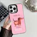 Dachshund Premium iPhone Case – Shockproof Protection with Metal Buttons & Full Coverage