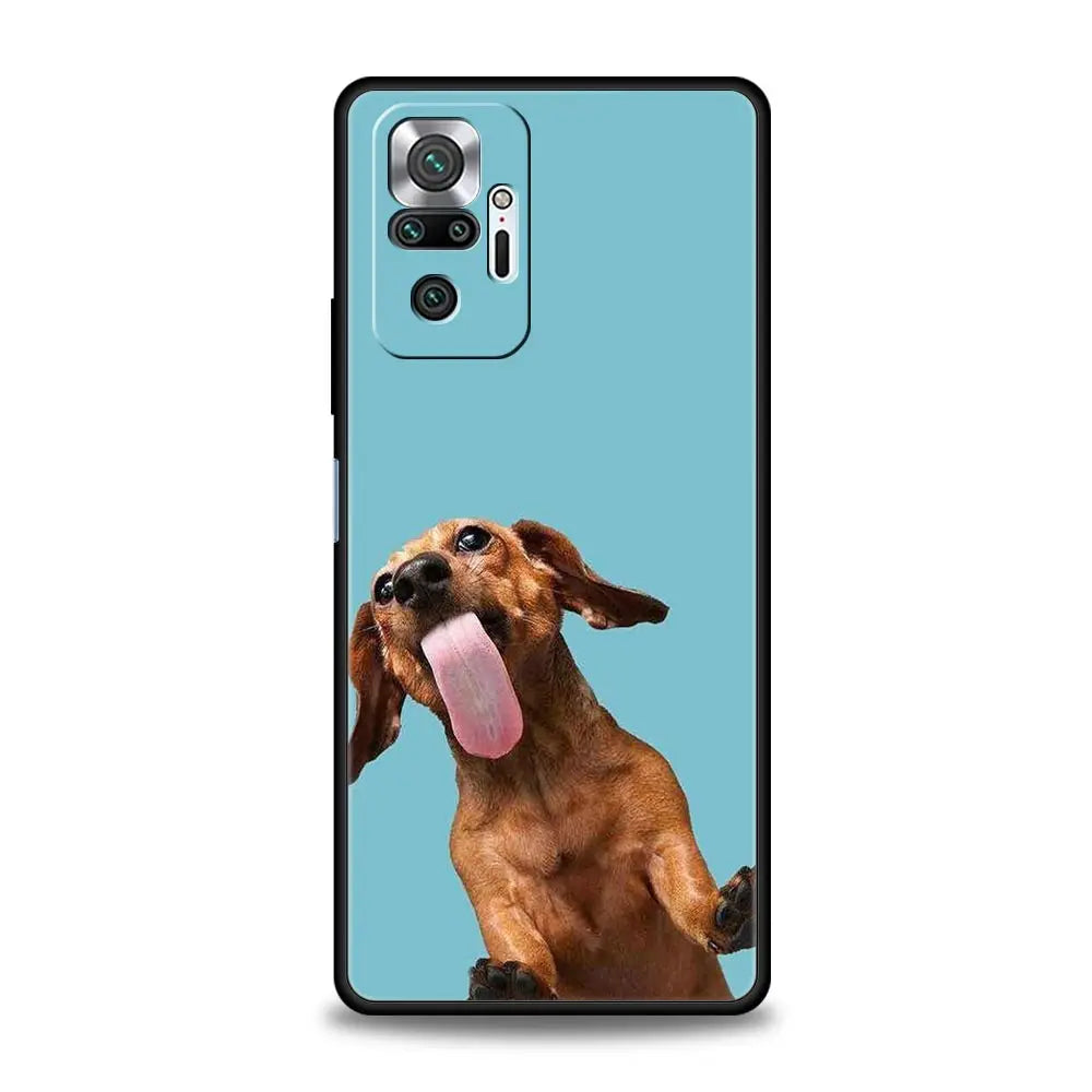 Dachshund Silhouette Xiaomi Case – Premium Shockproof Cover for Sausage Dog Lovers