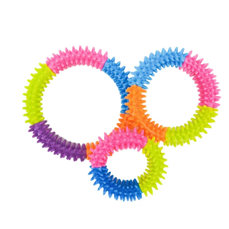 Dachshund Chew Ring Toy – Interactive Flying Disc & Dental Cleaning Toy for Happy Sausage Dogs