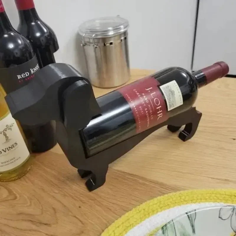 Dachshund Wine Bottle Holder – Decorative Sausage Dog Wine Rack