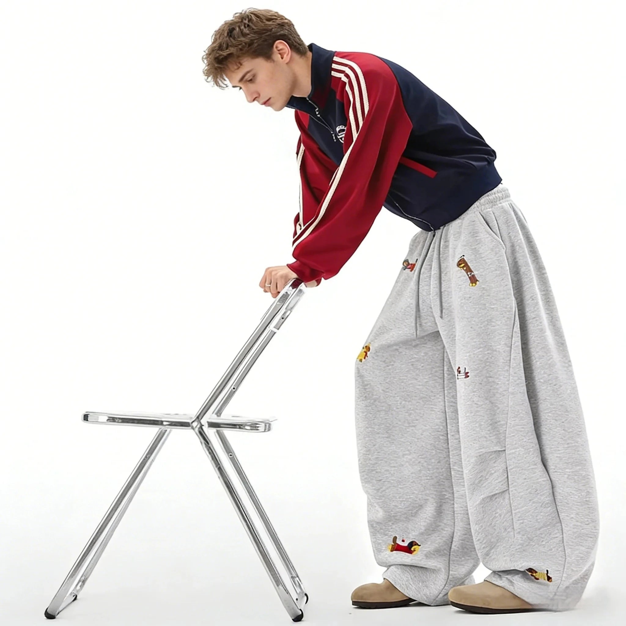 Dachshund Embroidered Premium Joggers – Cozy Comfort for True Wiener Dog Lovers