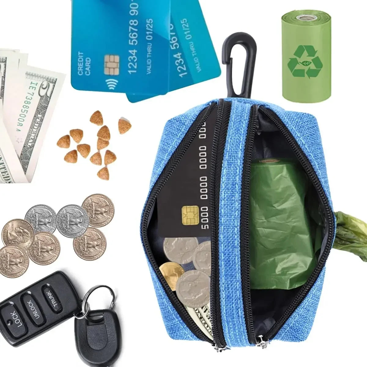 Dachshund Walk Organizer™ – Premium Poop Bag Holder & Essentials Pouch for Sausage Dog Adventures