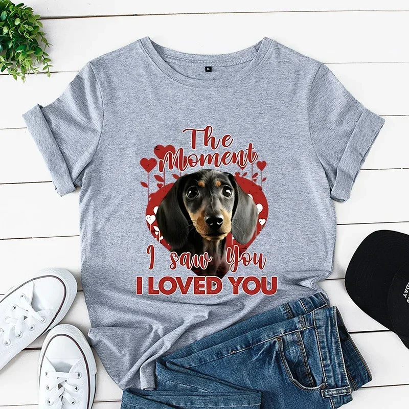 Dachshund Mom Oversized T-Shirt – Soft & Comfortable Tee for Proud Dachshund Lovers