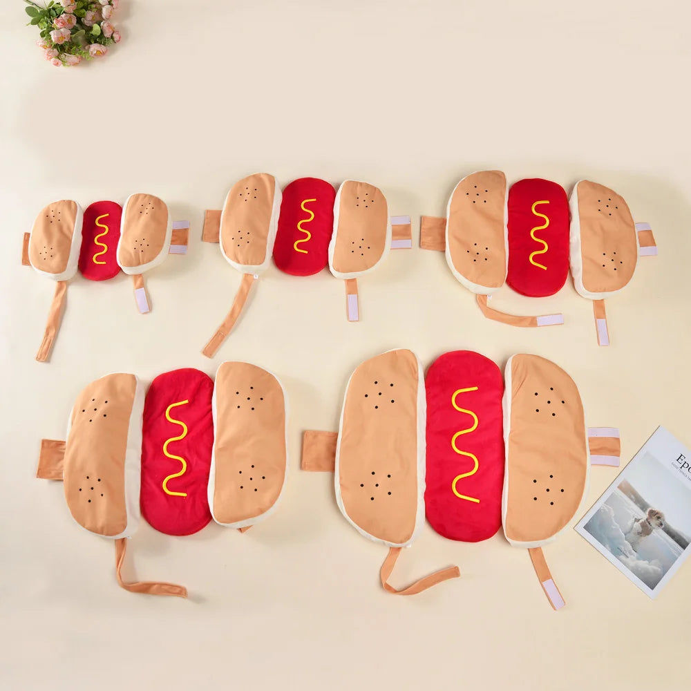 Funny Dachshund Hot Dog Costume – Cute Halloween Outfit for Wiener Dogs