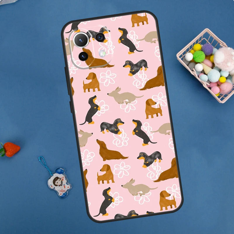 Dachshund Xiaomi Phone Case – Shockproof Soft TPU Cover for Dachshund Lovers