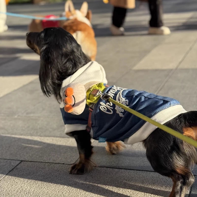 Dachshund Denim Hoodie™ – Premium Jean Jacket for Stylish Sausage Dogs