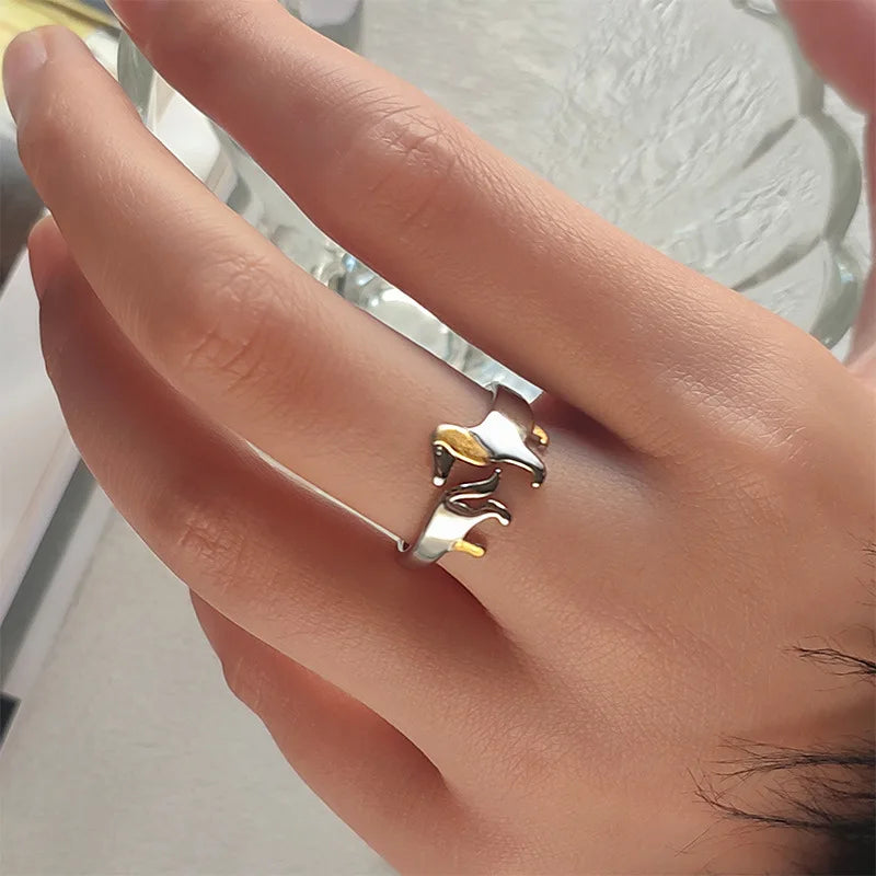 Dachshund Lover Ring™ | Adjustable Sausage Dog Statement Ring