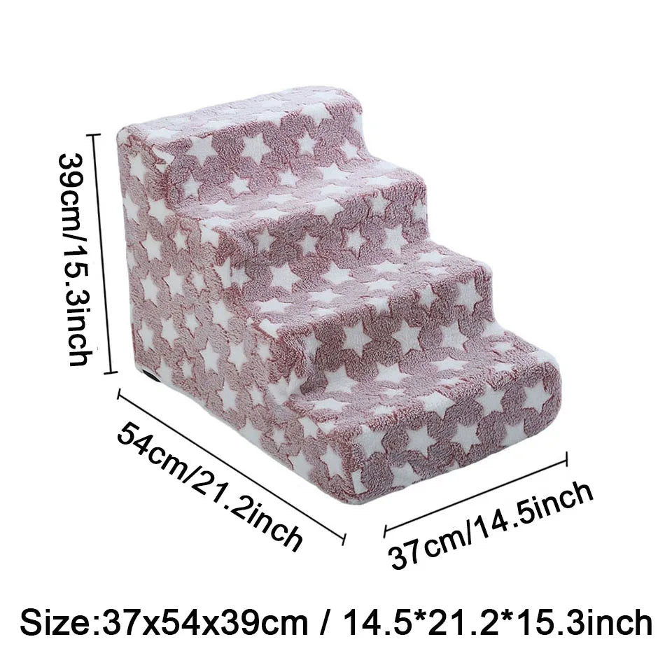 Orthopedic Foam Dog Stairs for Dachshunds | Soft Pet Steps for Beds, Sofas & Easy Joint Support