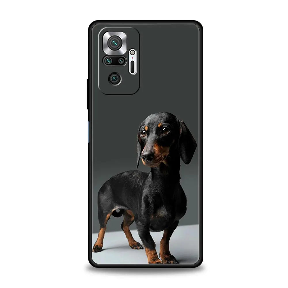 Dachshund Silhouette Xiaomi Case – Premium Shockproof Cover for Sausage Dog Lovers