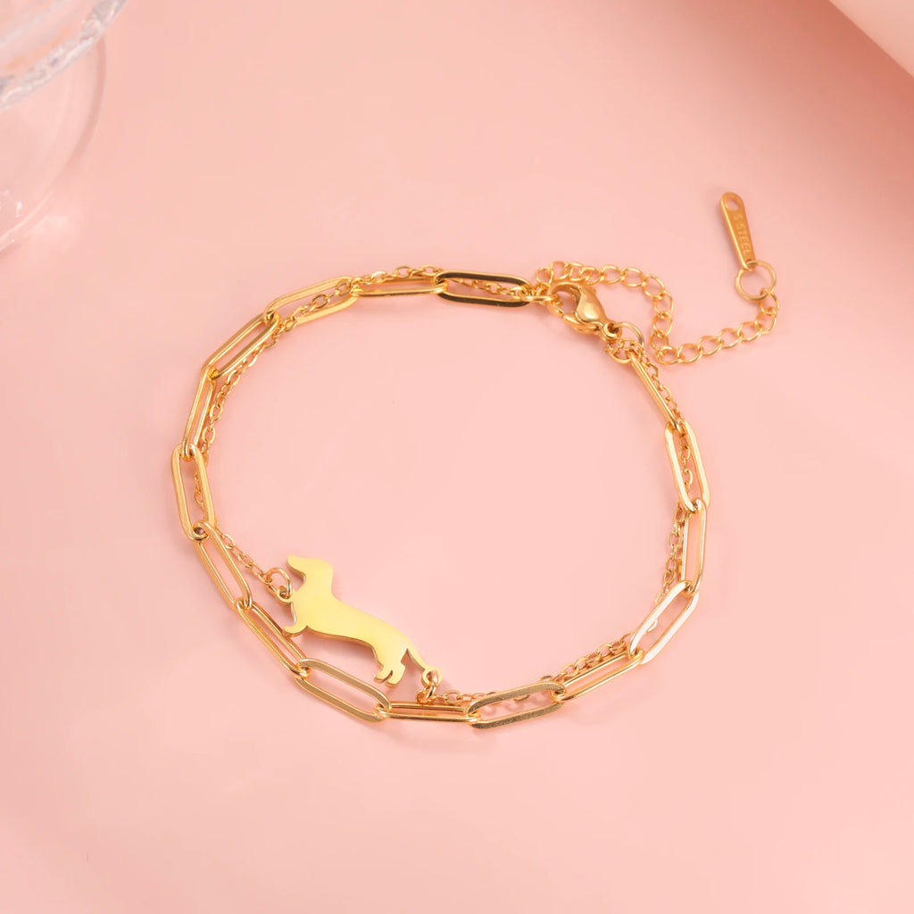 Dachshund Forever Bracelet™ – Elegant Stainless Steel Bracelet for Sausage Dog Lovers