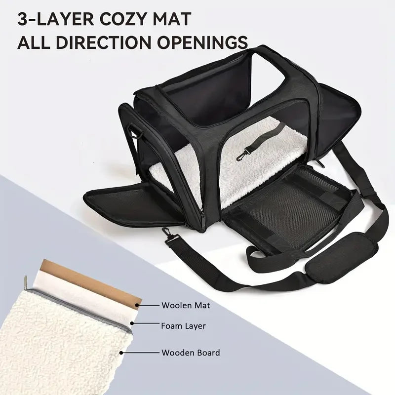 DachPack™ – Airline-Approved Travel Carrier for Dachshunds with Breathable Mesh & Foldable Design
