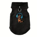 Dachshund Music Lover Fleece Hoodie – Ultra-Soft Cozy Sweatshirt for Sausage Dogs