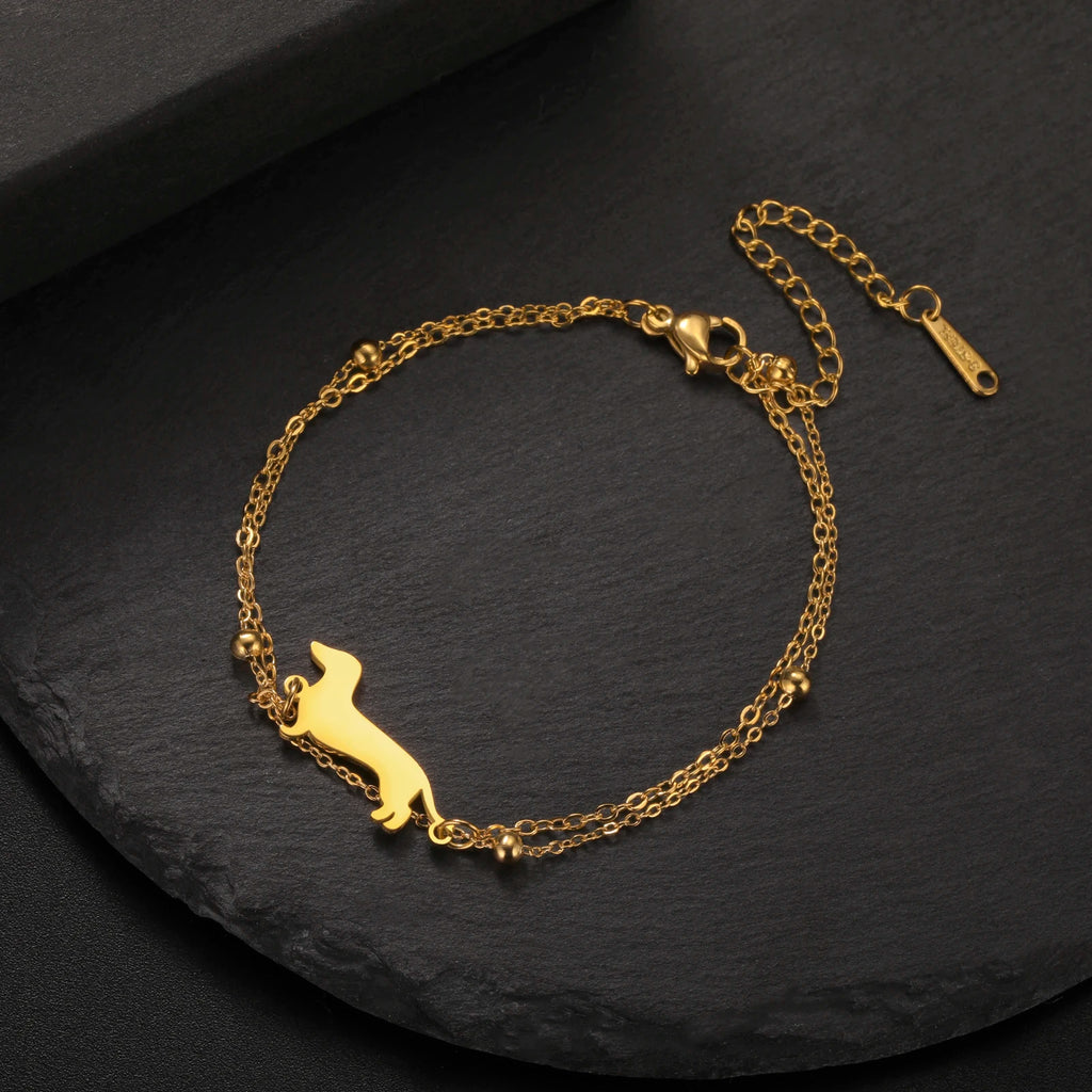 Dachshund Forever Bracelet™ – Elegant Stainless Steel Bracelet for Sausage Dog Lovers