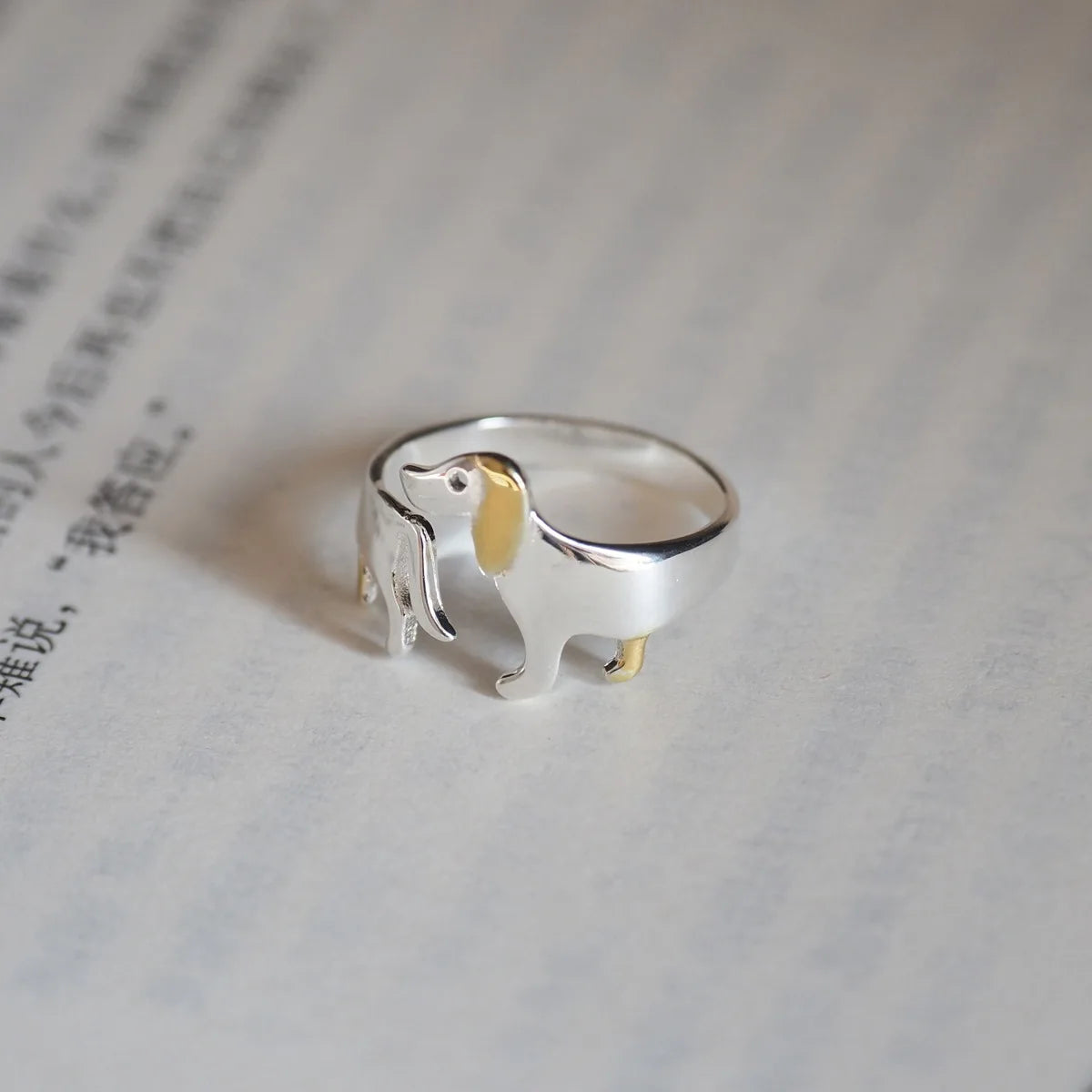 Dachshund Lover Ring™ | Adjustable Sausage Dog Statement Ring