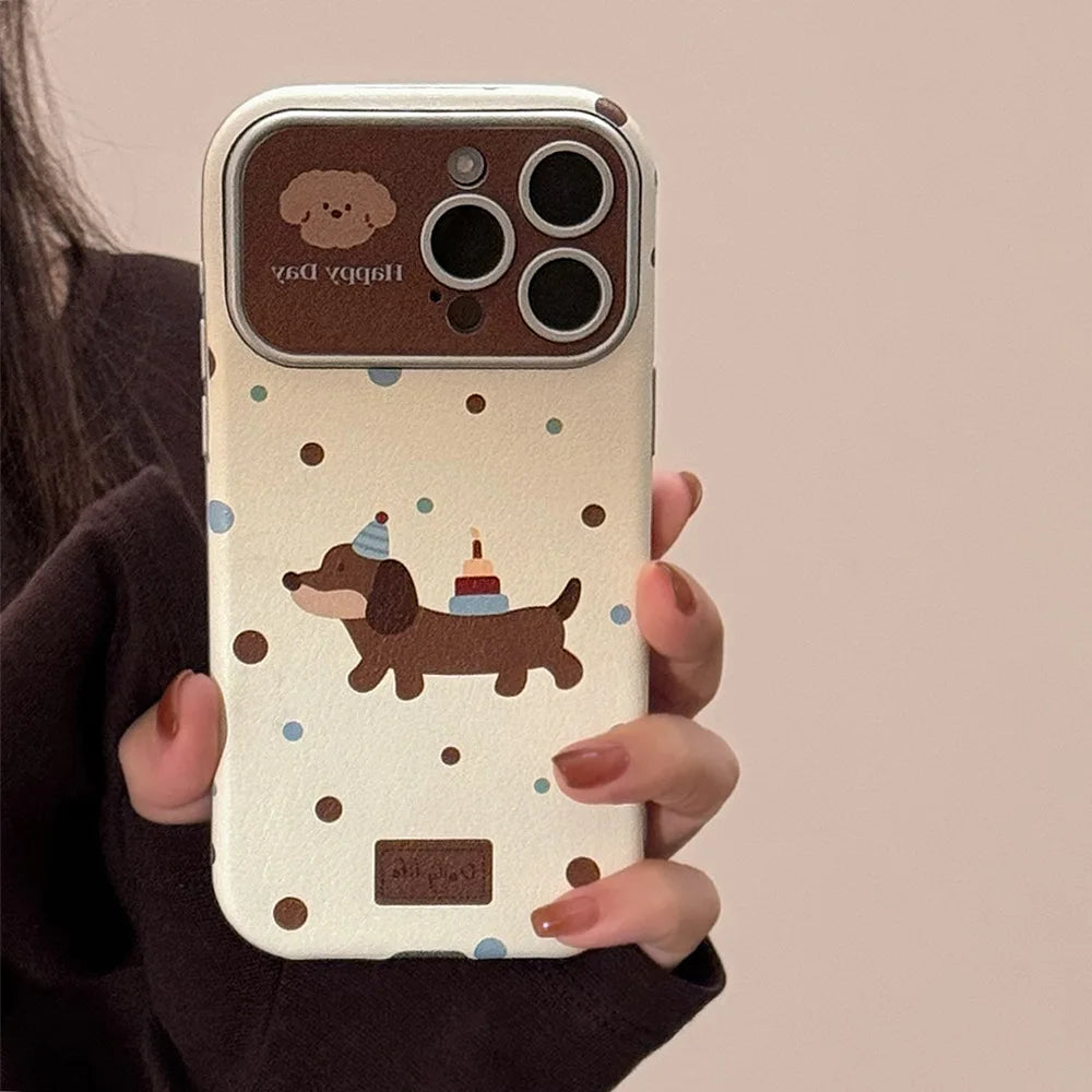 Dachshund iPhone Case with Strap – Shockproof Protective Cover for Dachshund Lovers