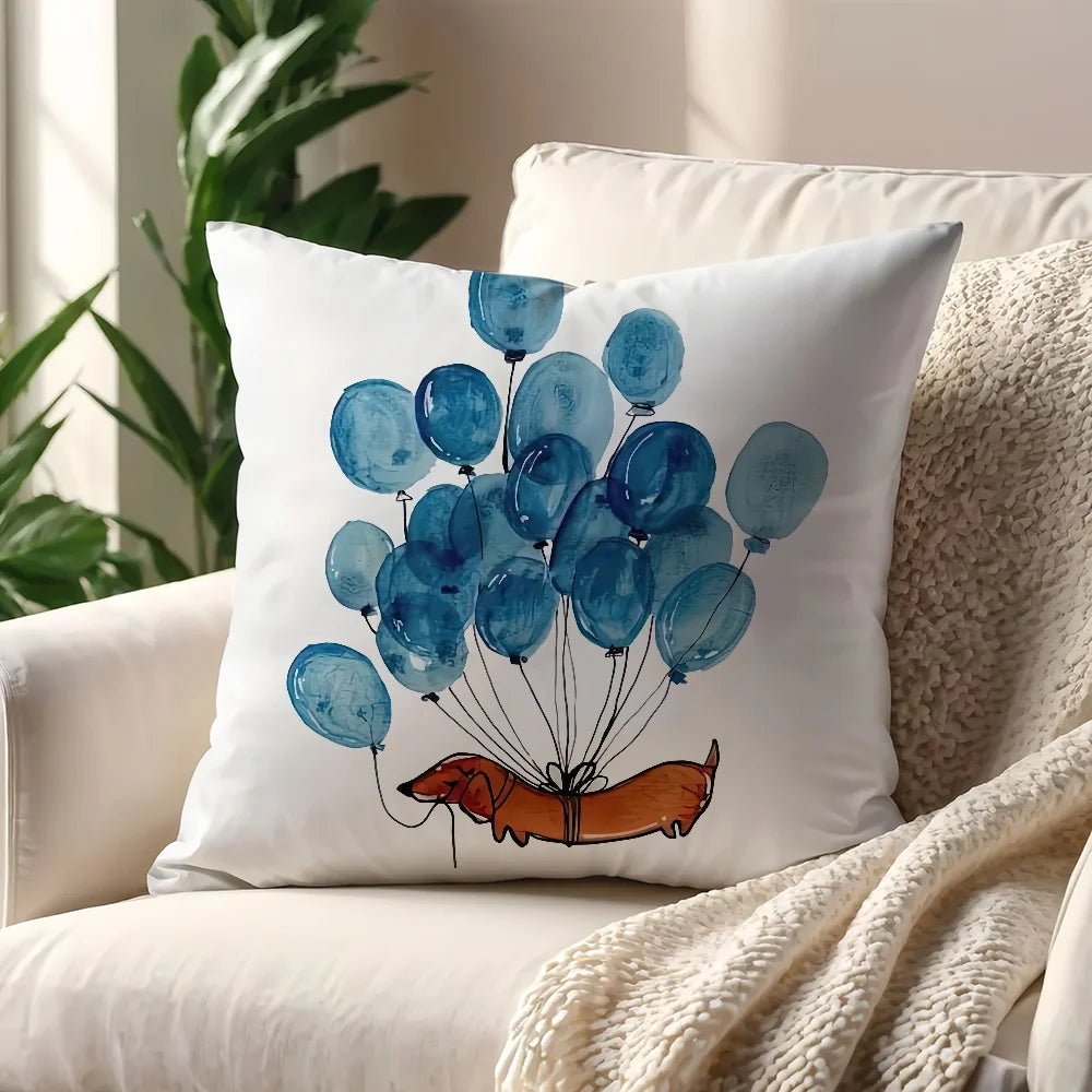 Dachshund Pillow Cover™ | Cozy Sausage Dog Cushion Cover for Home Decor