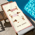 Cute Dachshund Beach Towel – Soft Quick-Dry Pool, Travel & Summer Towel for Dachshund Lovers