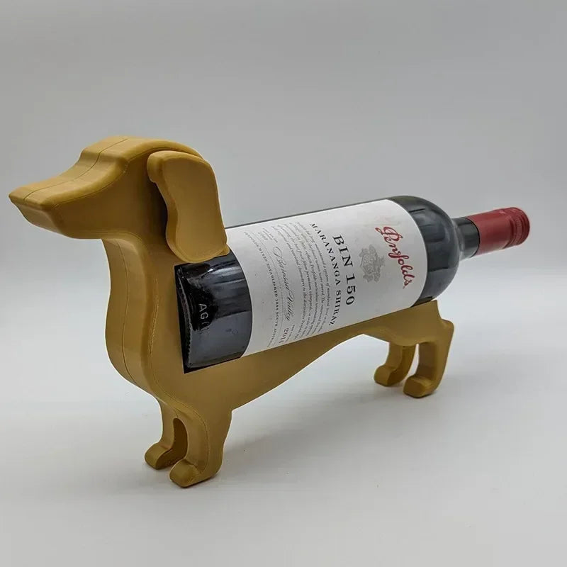 Dachshund Wine Bottle Holder – Decorative Sausage Dog Wine Rack
