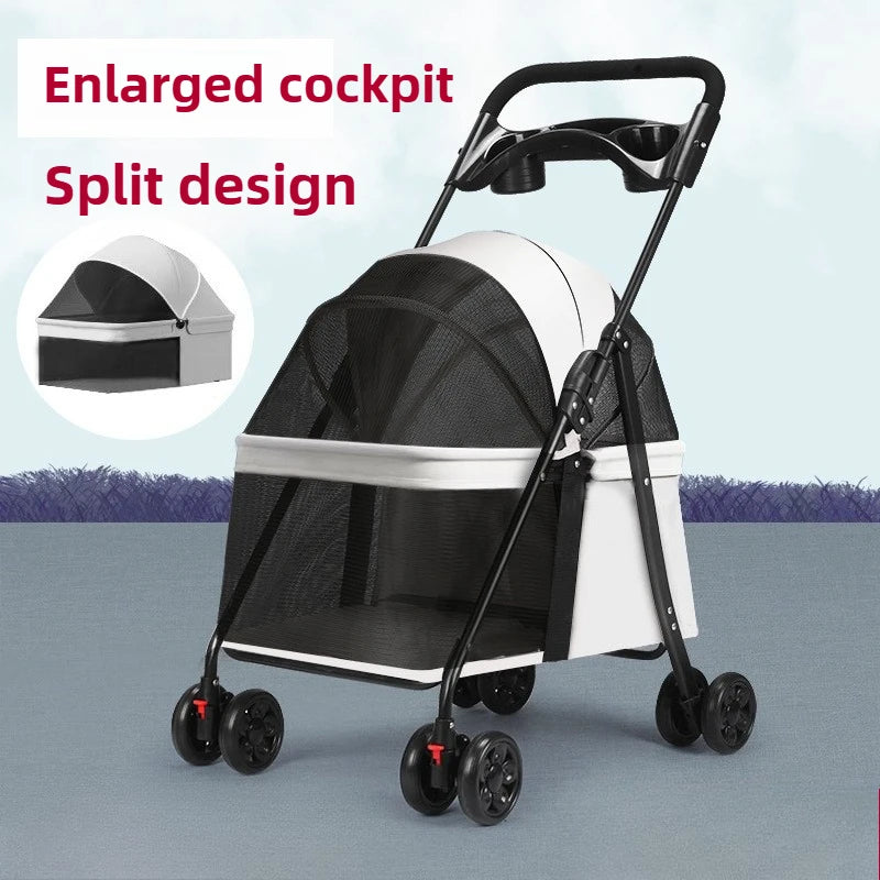 Dachshund Adventure Stroller™ | Premium Foldable Pet Stroller for Comfortable Walks & Travel