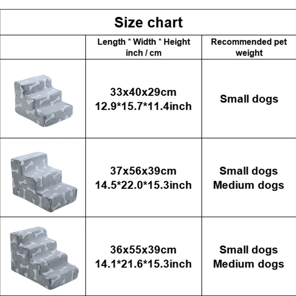 Orthopedic Foam Dog Stairs for Dachshunds | Soft Pet Steps for Beds, Sofas & Easy Joint Support