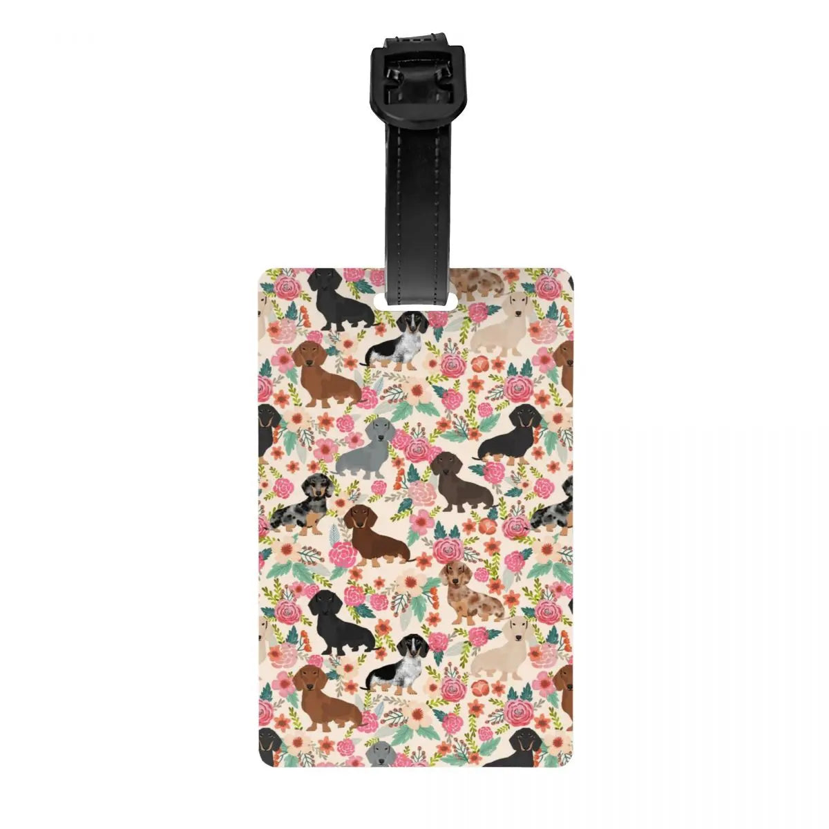 Personalized Dachshund Luggage Tag – Custom Travel ID Tag for Suitcases, Backpacks & Carry-On Bags