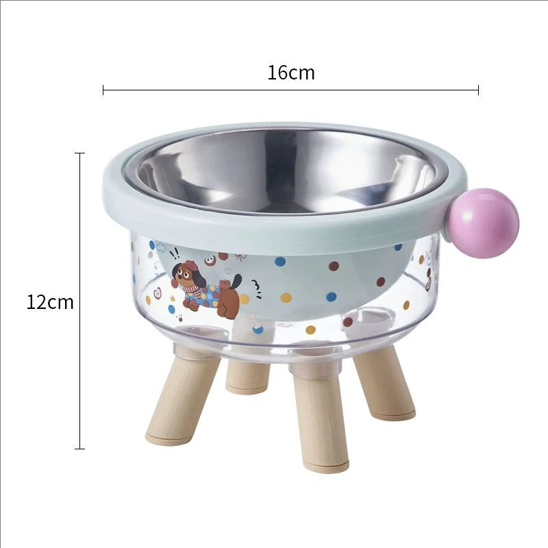 Dachshund Elevated Pet Bowl™ | Stainless Steel Anti-Spill Dog Feeding Bowl