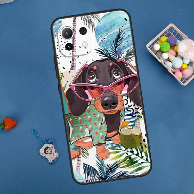 Dachshund Xiaomi Phone Case – Shockproof Soft TPU Cover for Dachshund Lovers