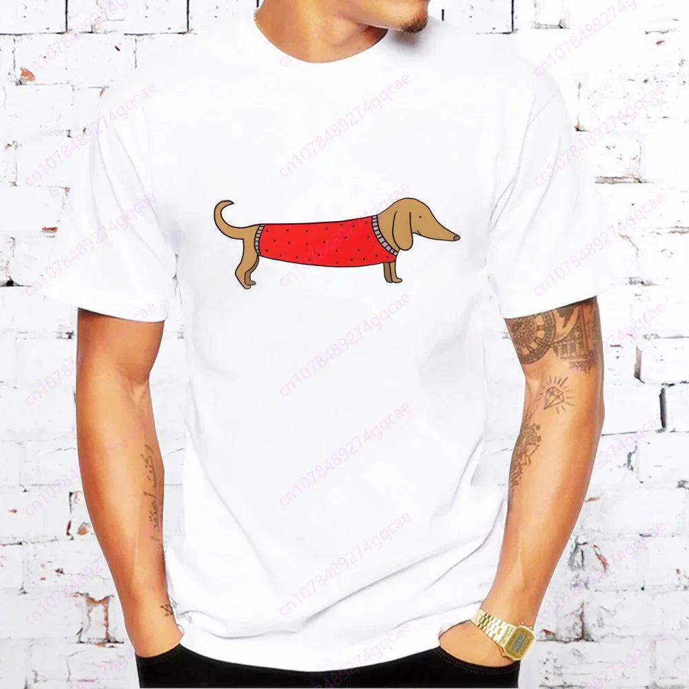 Dachshund Men’s Casual Tee™ | Funny Sausage Dog Printed T-Shirt