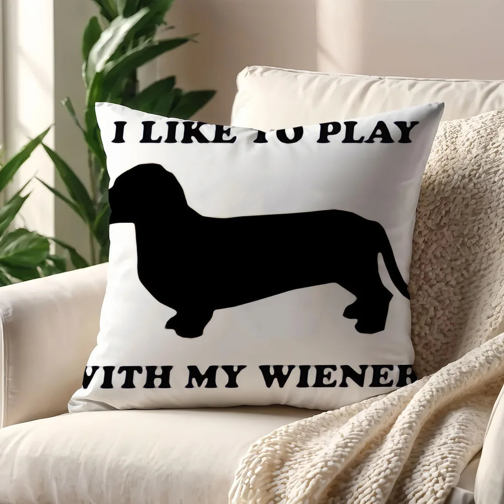 Dachshund Pillow Cover™ | Cozy Sausage Dog Cushion Cover for Home Decor
