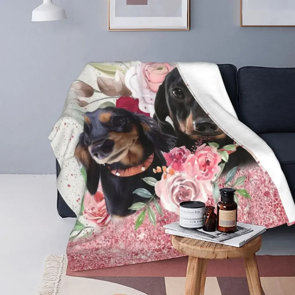 Dachshund Cozy Blanket™ | Ultra-Soft Flannel Throw for Sausage Dog Lovers