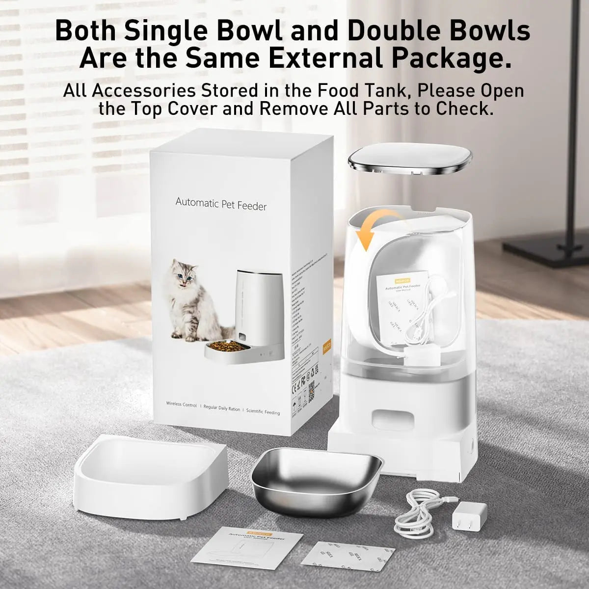 Smart WiFi Automatic Dog Feeder for Dachshunds | App-Controlled Timed Food Dispenser