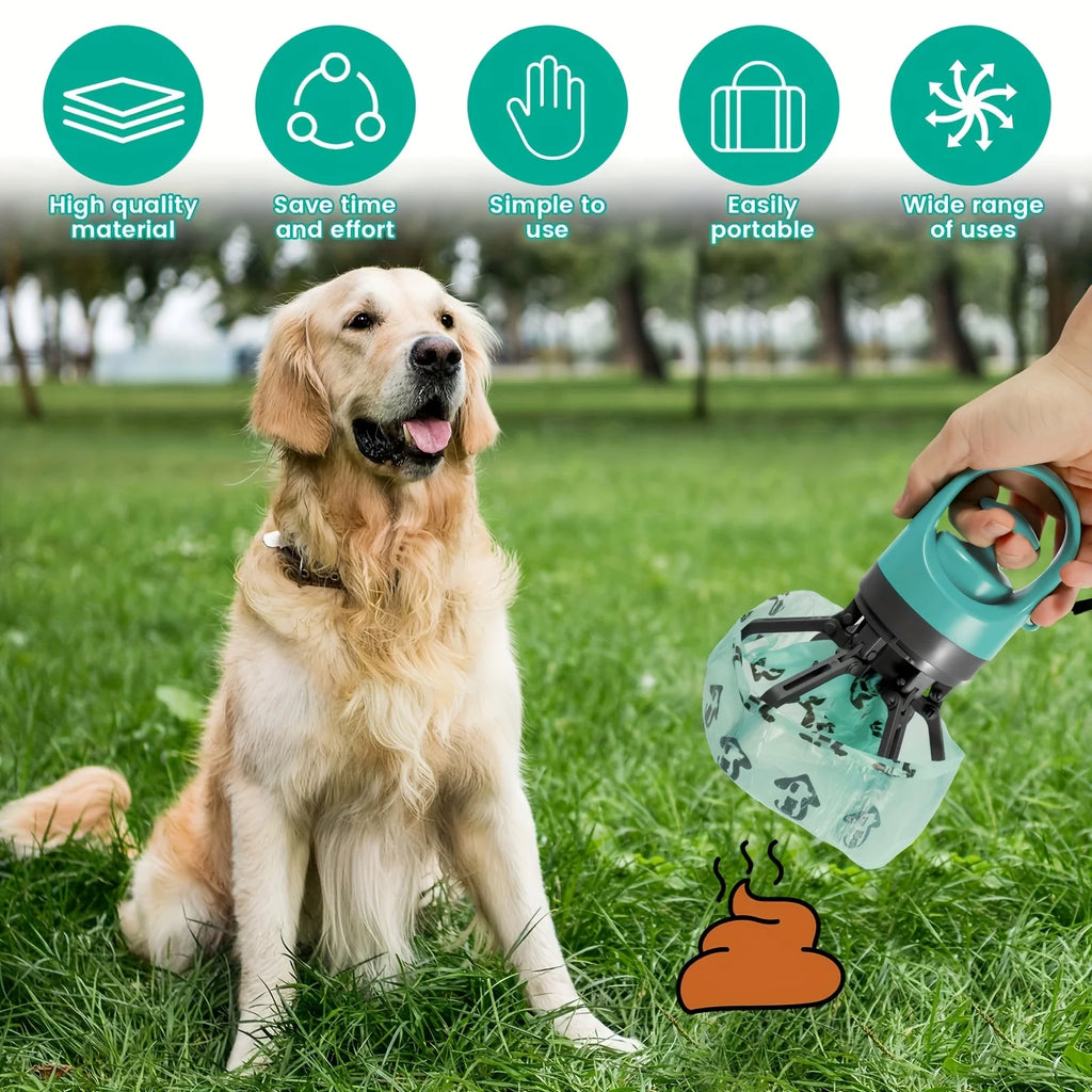 Dachshund CleanWalk™ – Hands-Free Pooper Scooper with Built-In Bag Dispenser