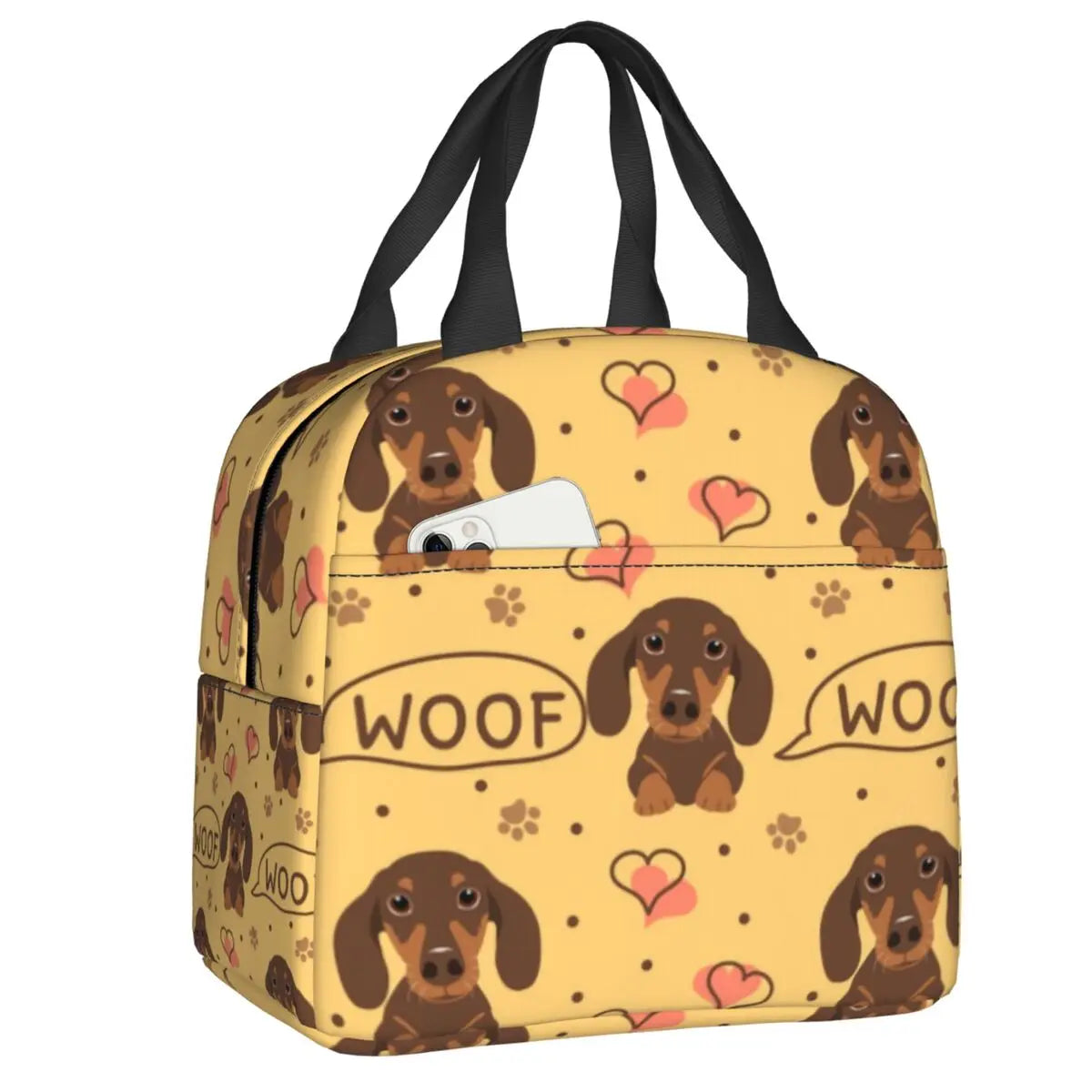 DoxieLunch™ Insulated Lunch Tote – The Perfect Lunch Bag for Dachshund Lovers