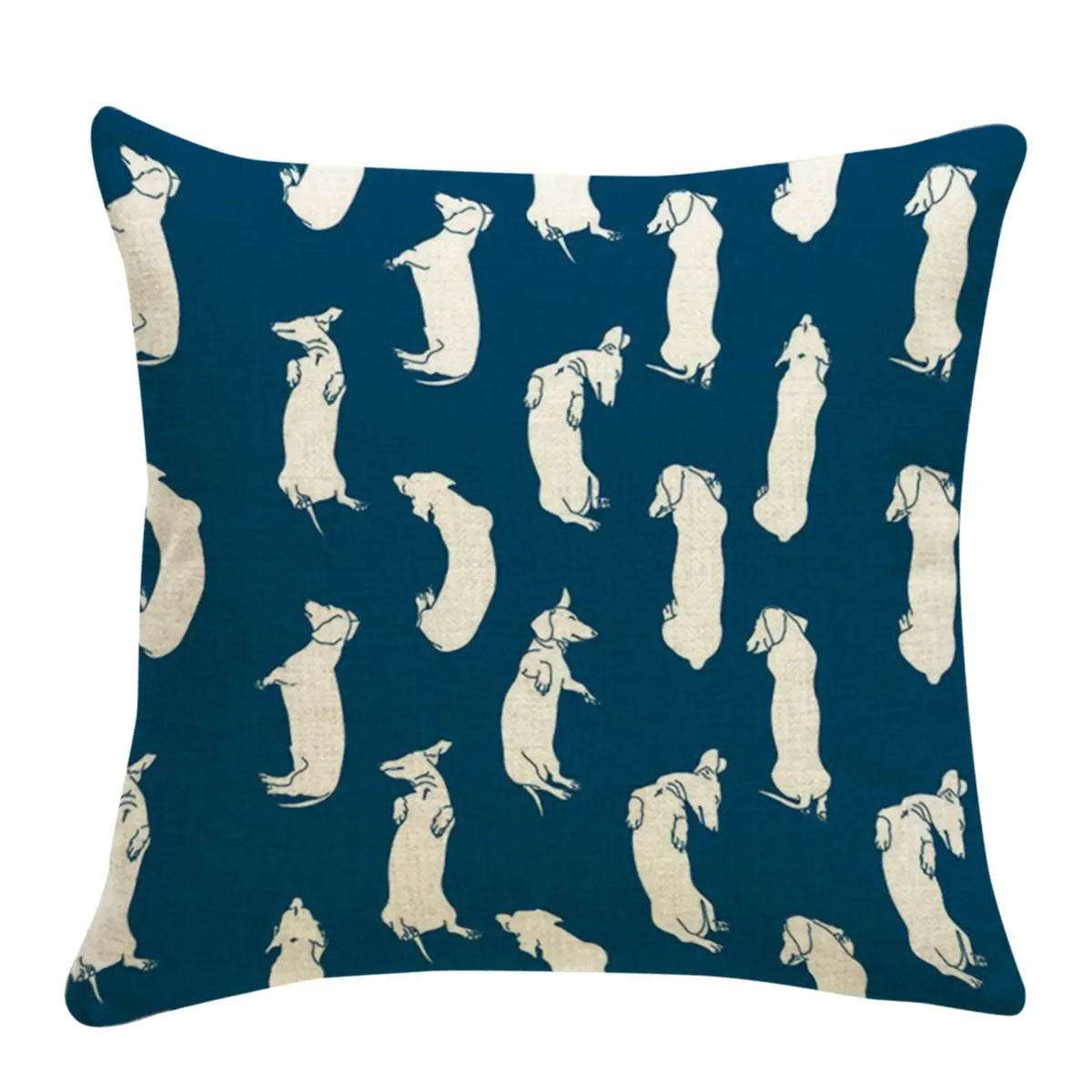 Creative Cute Dog Pillowcase Decorative Animal Cushion Cover Cartoon Dachshund Throw Pillow Cover 45cmx45cm For Car Sofa Home