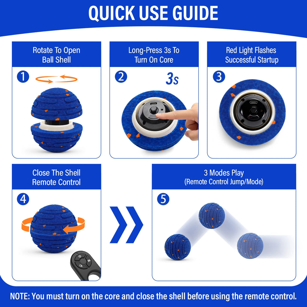 SmartBounce™ for Dachshunds – Rechargeable Interactive Ball with 4 Play Modes & Remote Control