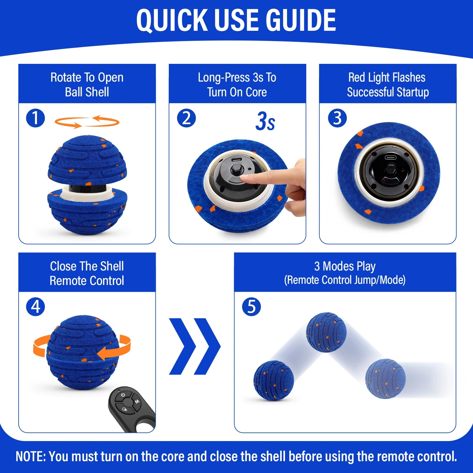 SmartBounce™ for Dachshunds – Rechargeable Interactive Ball with 4 Play Modes & Remote Control