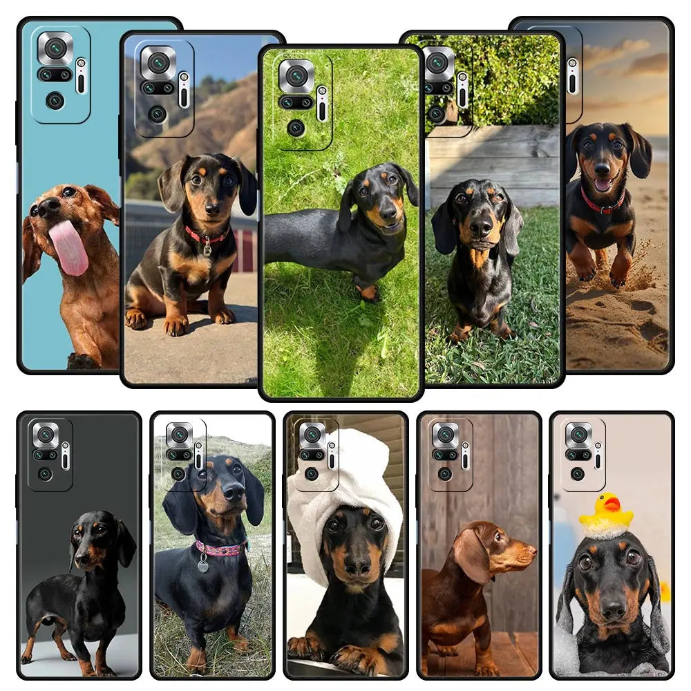 Dachshund Silhouette Xiaomi Case – Premium Shockproof Cover for Sausage Dog Lovers