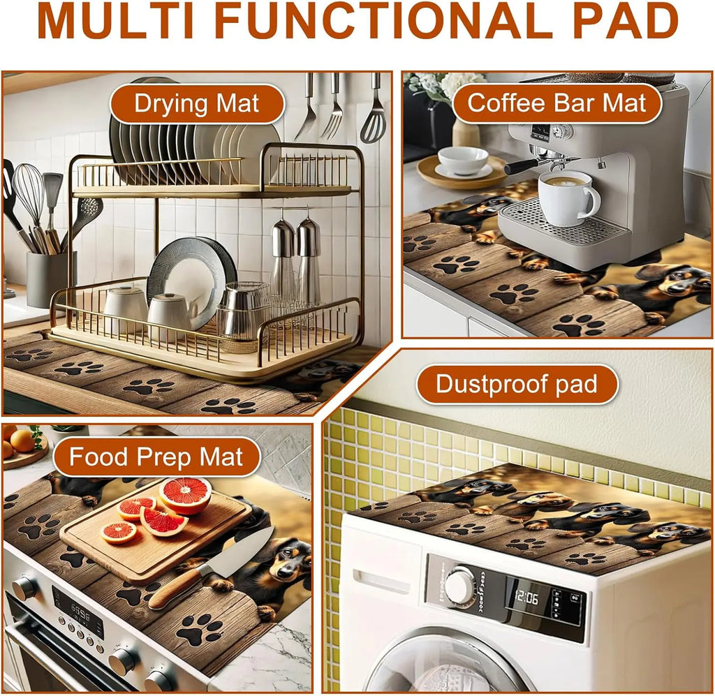 Dachshund Stove Cover Protector™ | Heat Resistant Glass Cooktop Mat