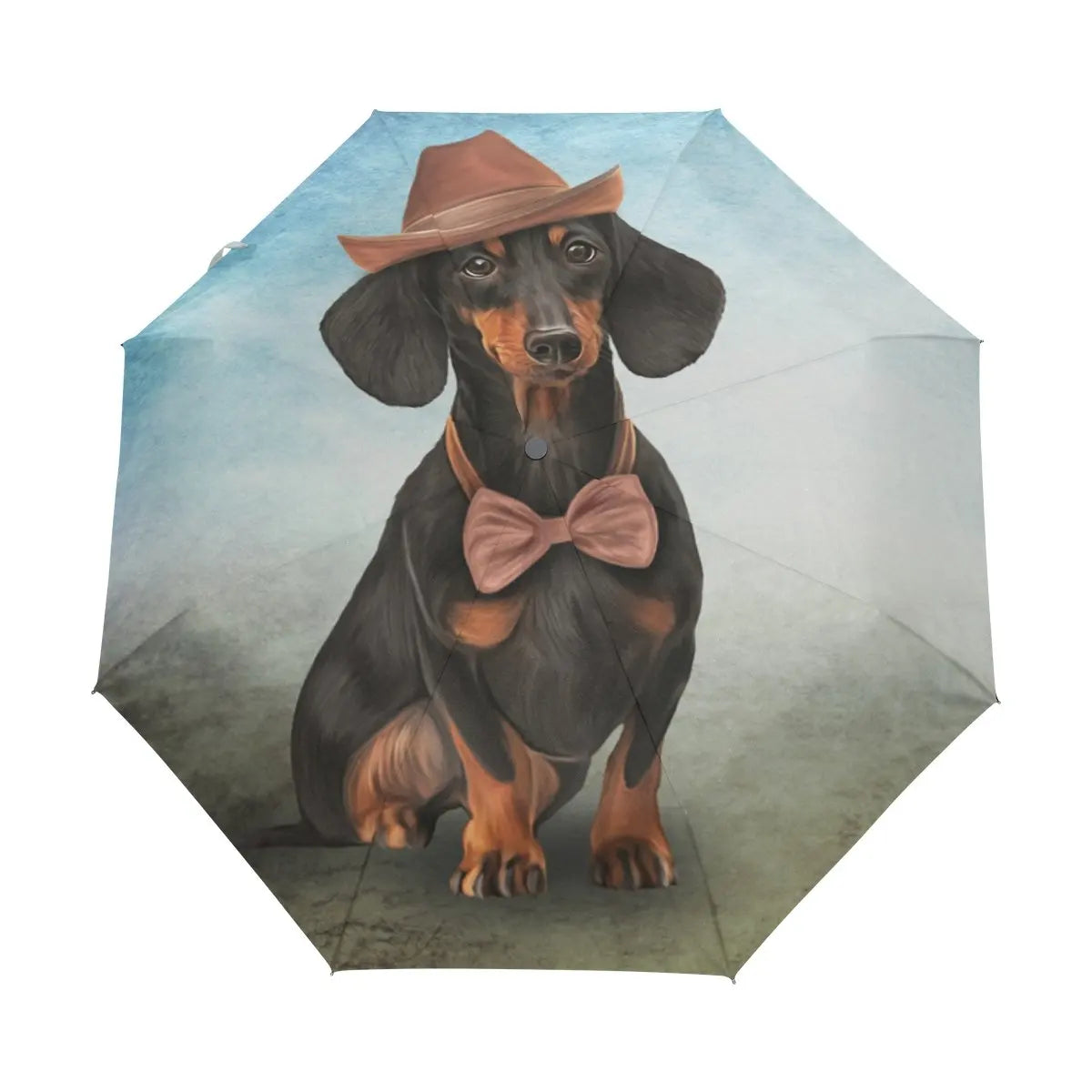 Dachshund Folding Umbrella – Lightweight Windproof Travel Umbrella for Dachshund Lovers