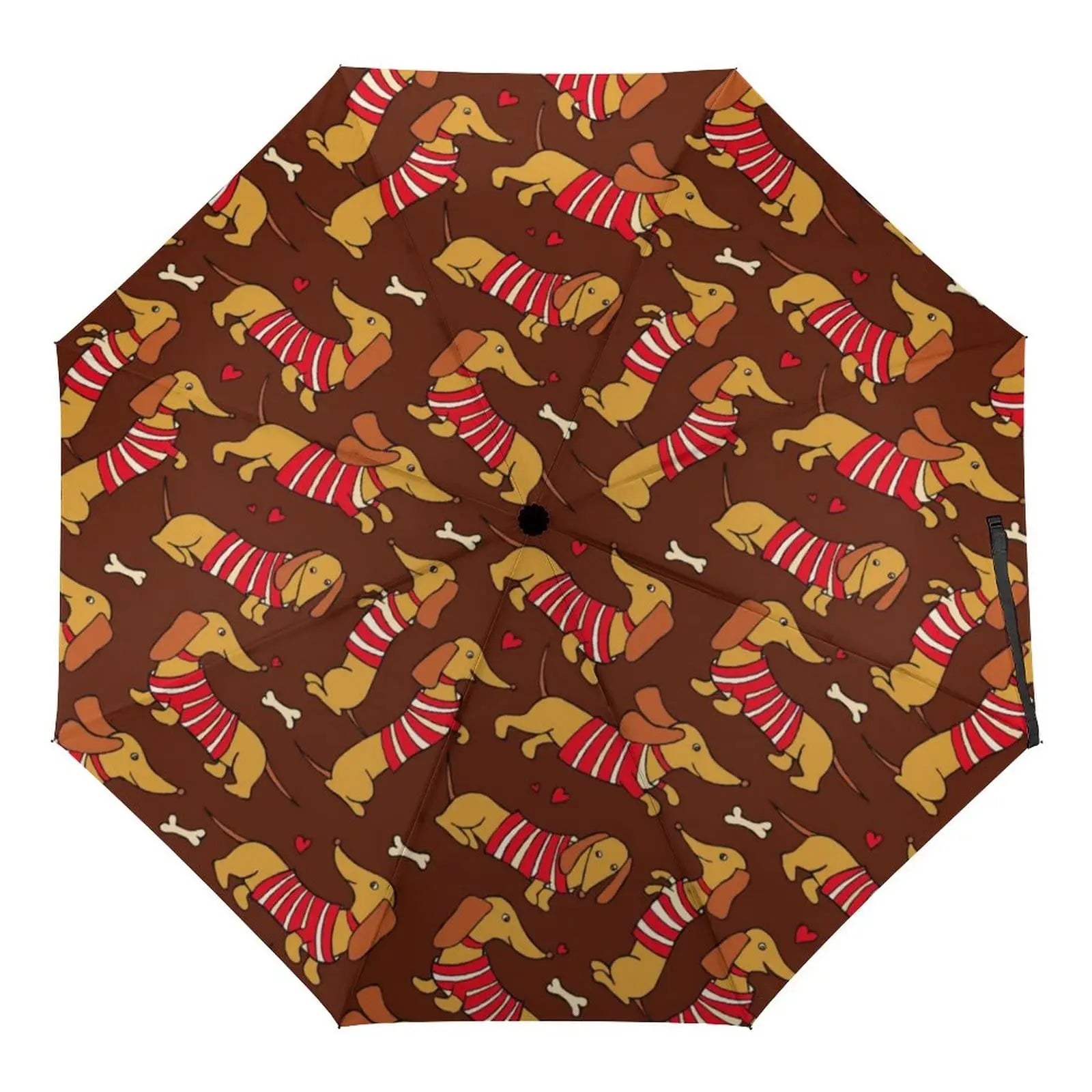 Dachshund Folding Umbrella – Lightweight Windproof Travel Umbrella for Dachshund Lovers
